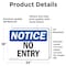 Signmission No Entry OSHA Notice Sign, Vinyl Decal, 24in W x 18in L, 2PK OS-2PACK-NS-D-1824-L-14518 - alternate 3